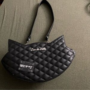 Lux de Ville Black Cat purse